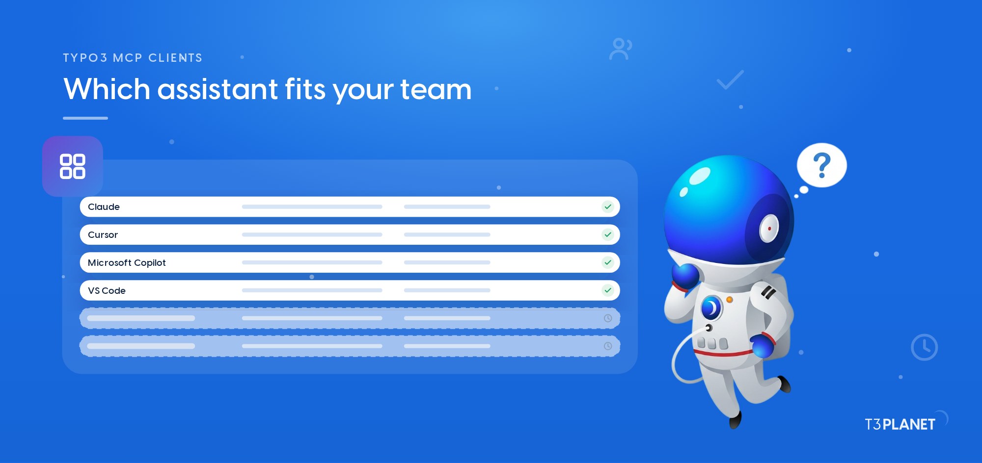 TYPO3 MCP clients compared: which AI assistant works with your TYPO3?