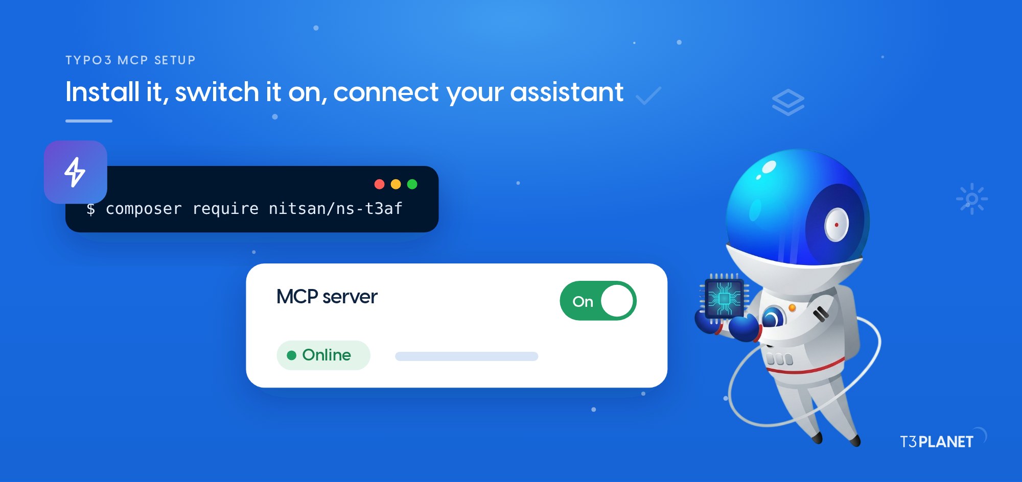 TYPO3 MCP setup: install AI Foundation and switch on the MCP server