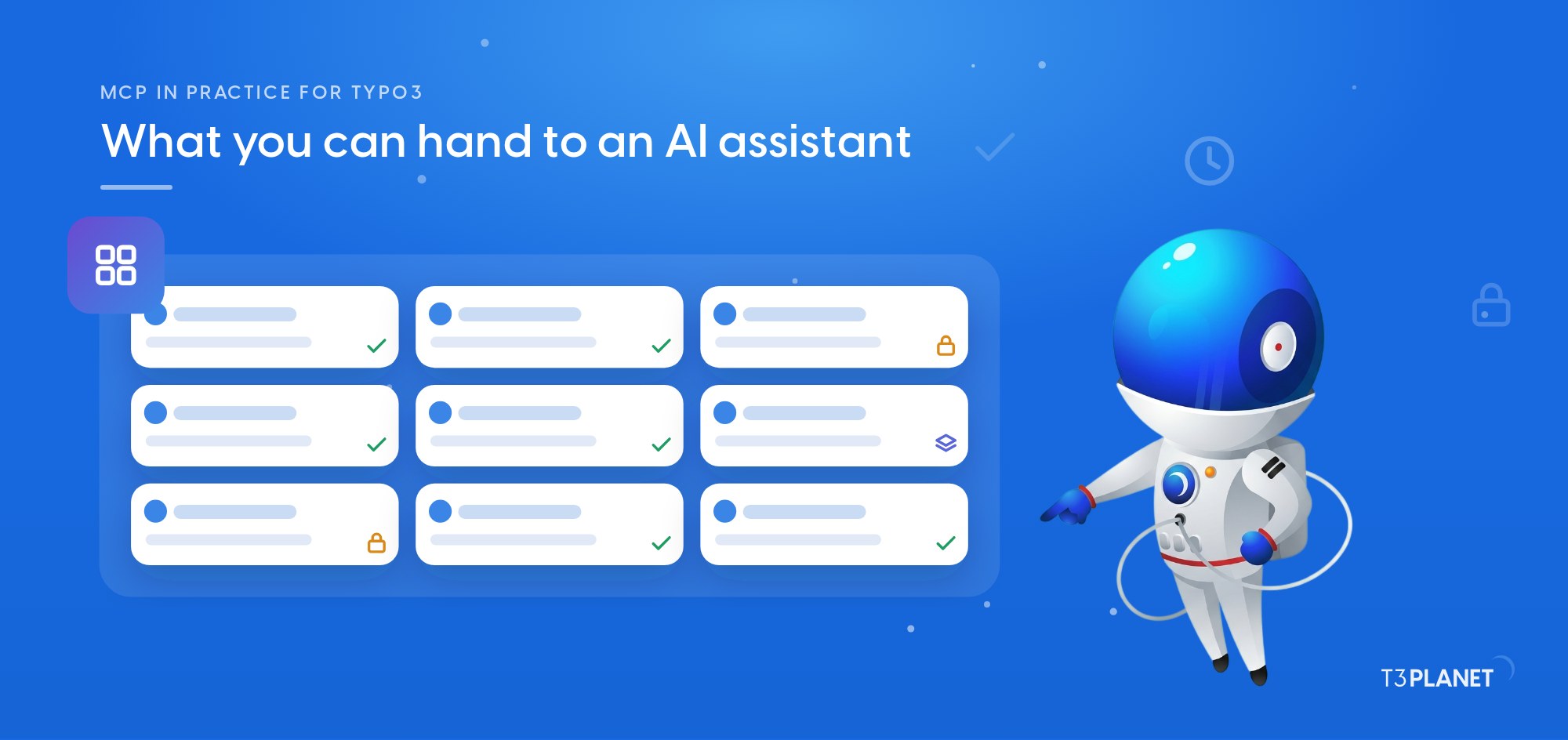 TYPO3 MCP use cases: what you can hand to an AI assistant, on one map