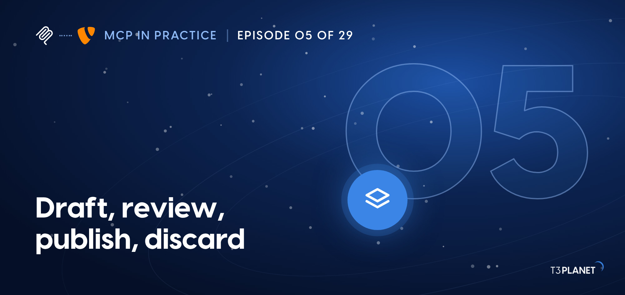 TYPO3 workspaces from chat: draft, review, publish, discard