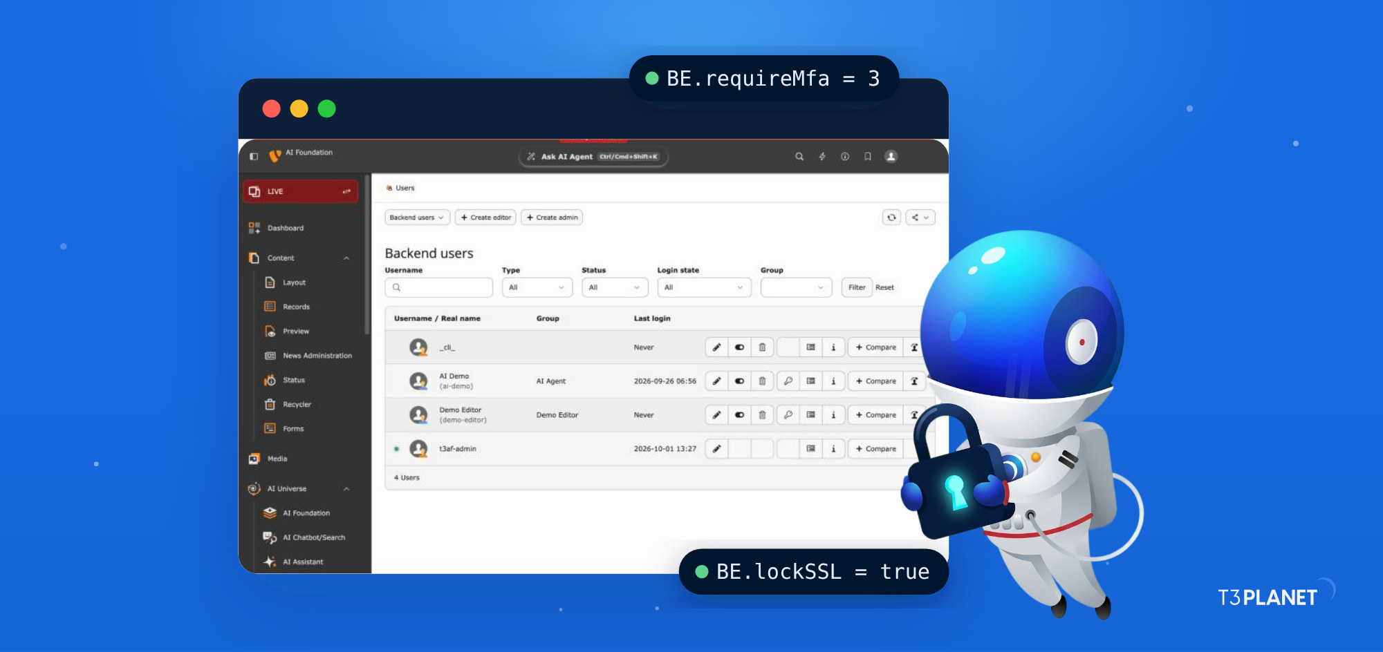 TYPO3 Security: A 30-Point Hardening Checklist for v13 and v14