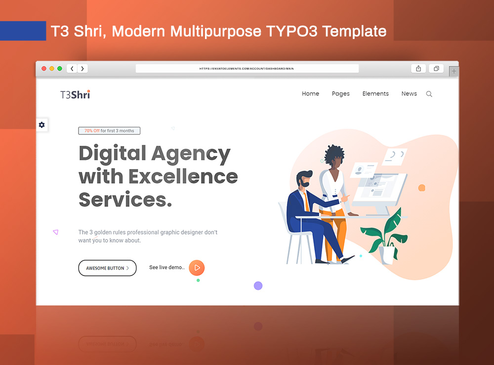 T3 Shri, Modern Multipurpose TYPO3 Template