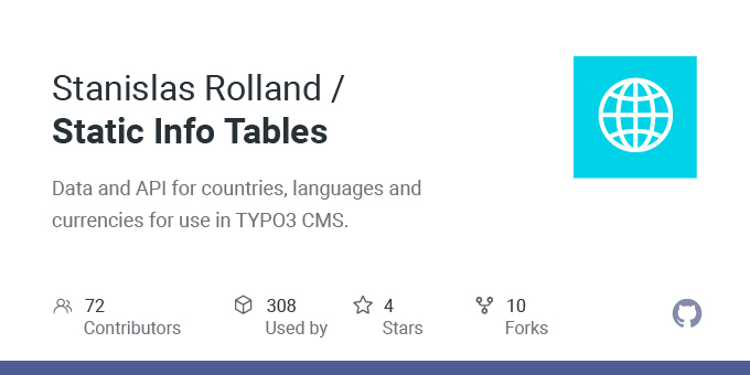 Static Info Tables