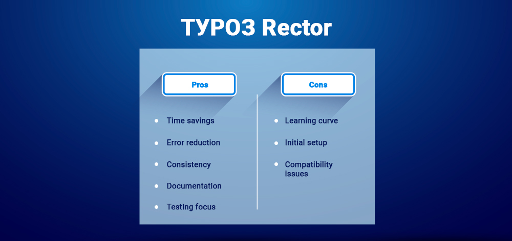 Why Use TYPO3 Rector Why Use TYPO3 Rector