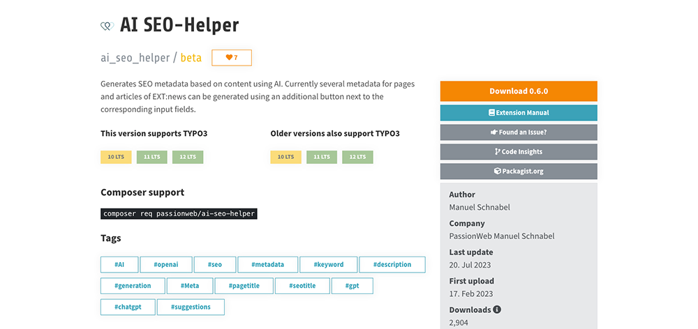 AI SEO Helper
