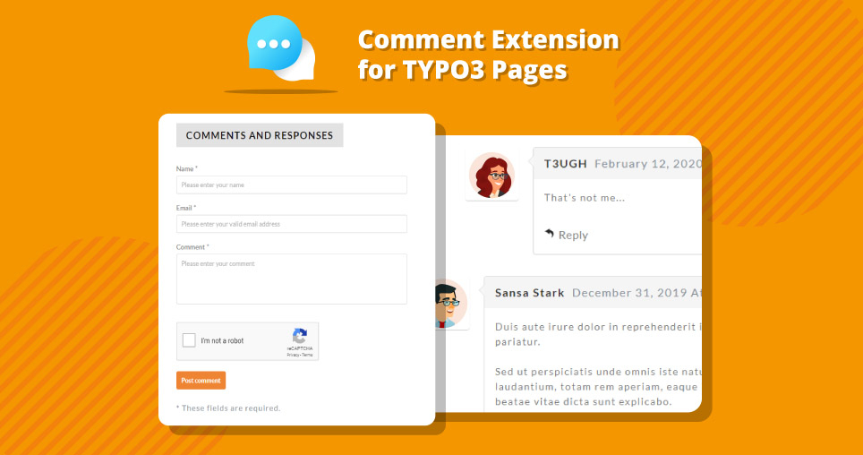 Kommentarfunktionalität für TYPO3-Seiten