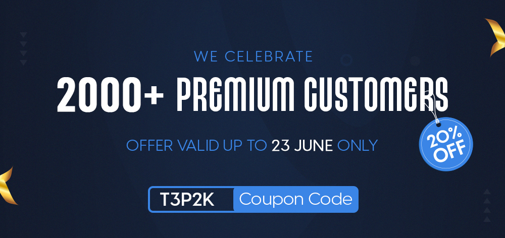 Feiern Sie 2K Premium-Kunden mit 20% Rabatt Ladenweit