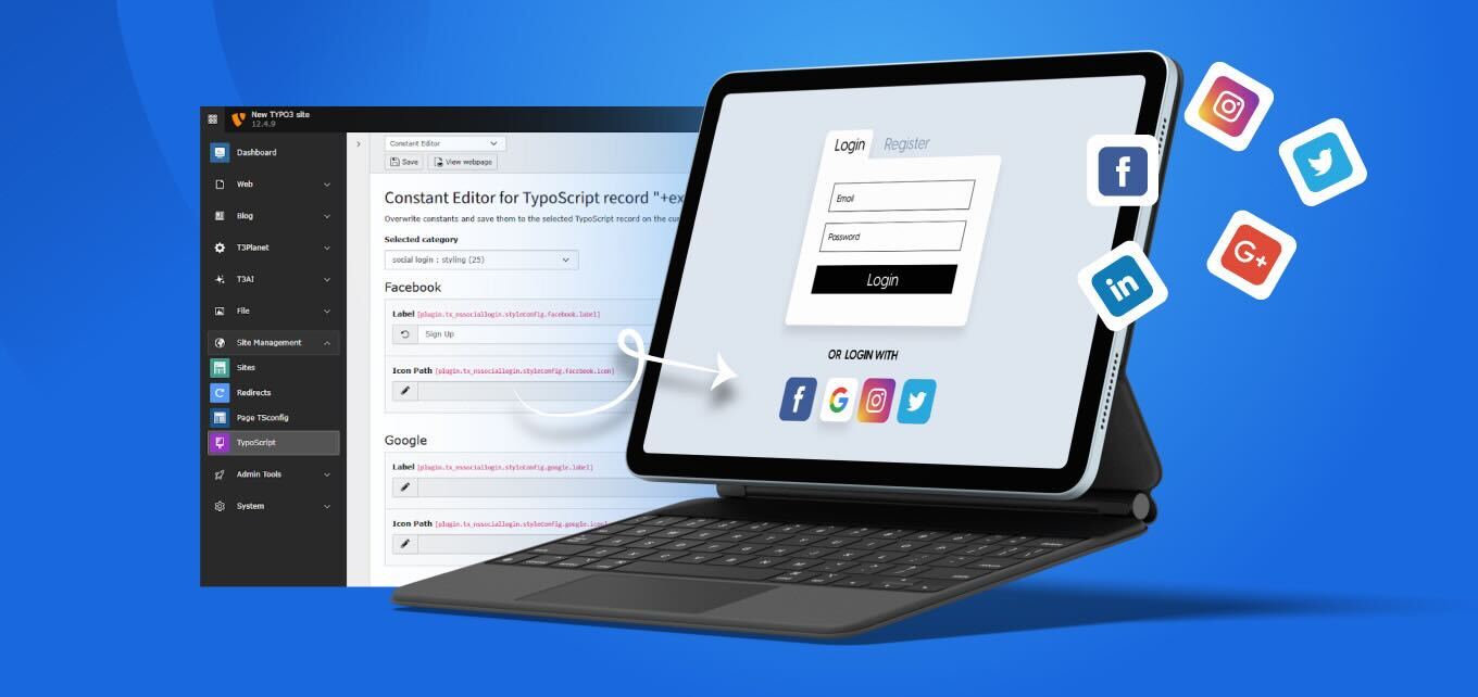 Social Login Extension in TYPO3