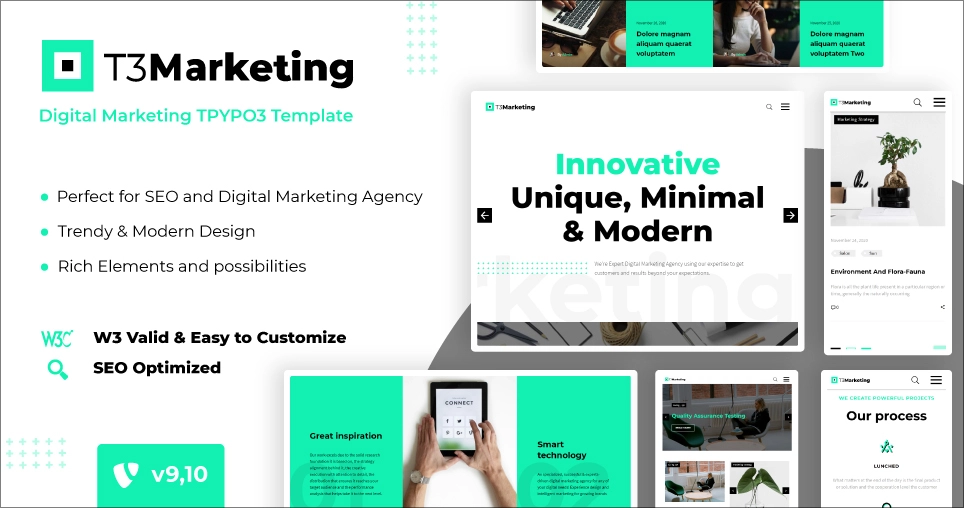 T3 Digital Marketing - Agentur TYPO3 Vorlage 