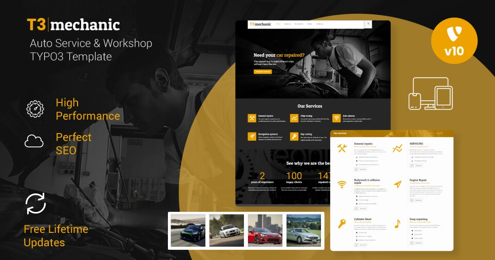 T3 Mechanic: TYPO3 Service-Vorlage