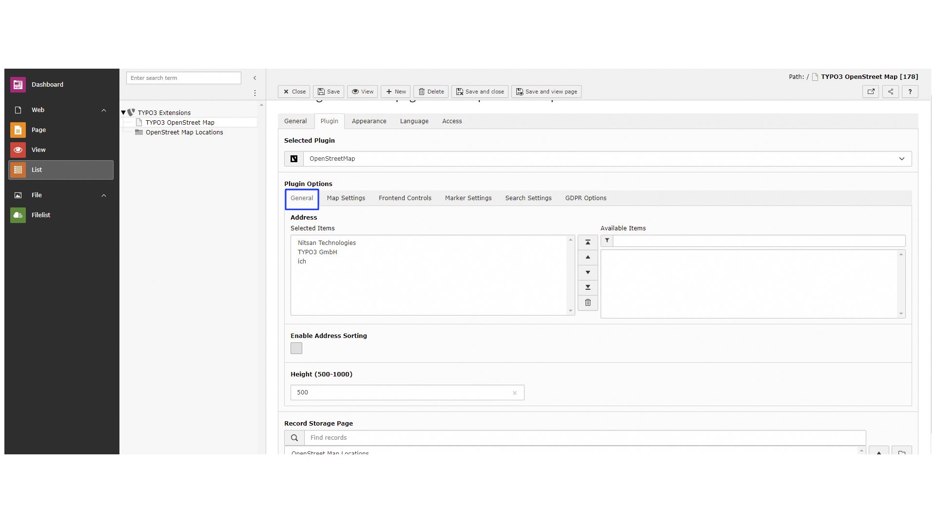General Settings