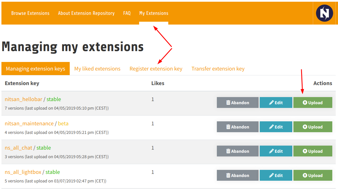  Directly publishing to TYPO3.org