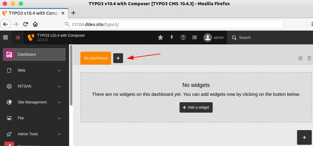 Can I add my custom TYPO3 Dashboard Preset?