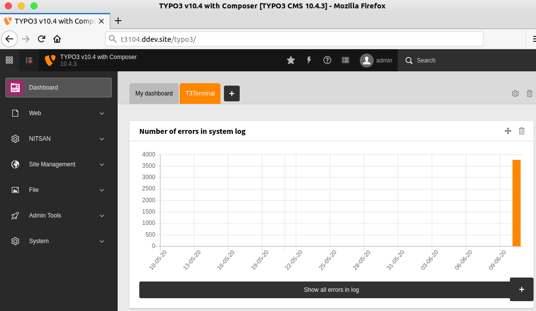 Guide to Implement Custom Graph TYPO3 Dashboard Widget
