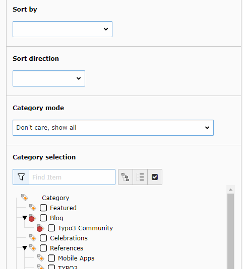 Configuration Of List View