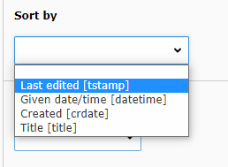 TYPO3 News sort
