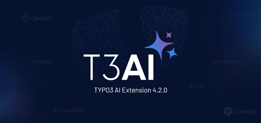 [Translate to German:] T3AI- TYPO3 AI Erweiterung 4.2.0