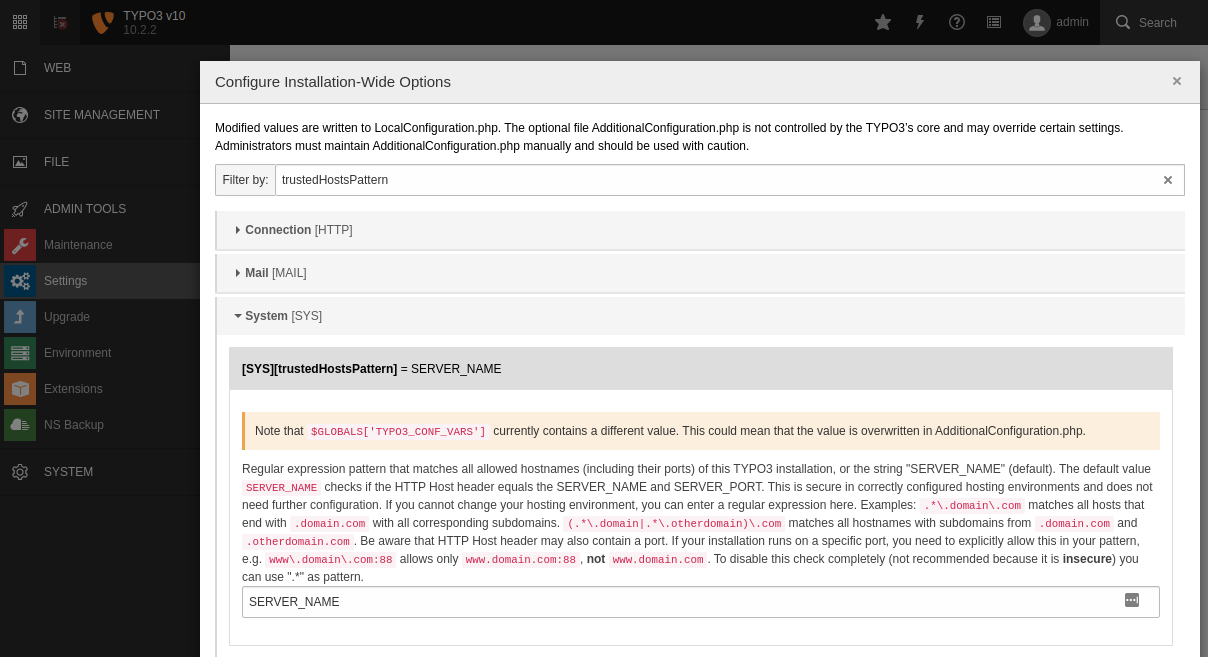 Allowed Only Your Domain to TYPO3