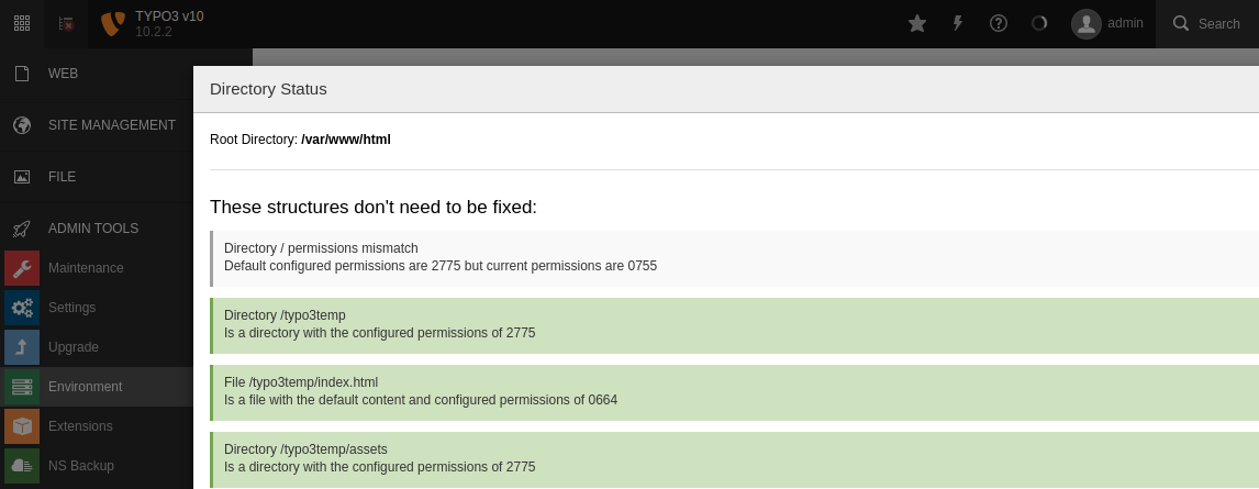 Check Permissions of Files/Directories