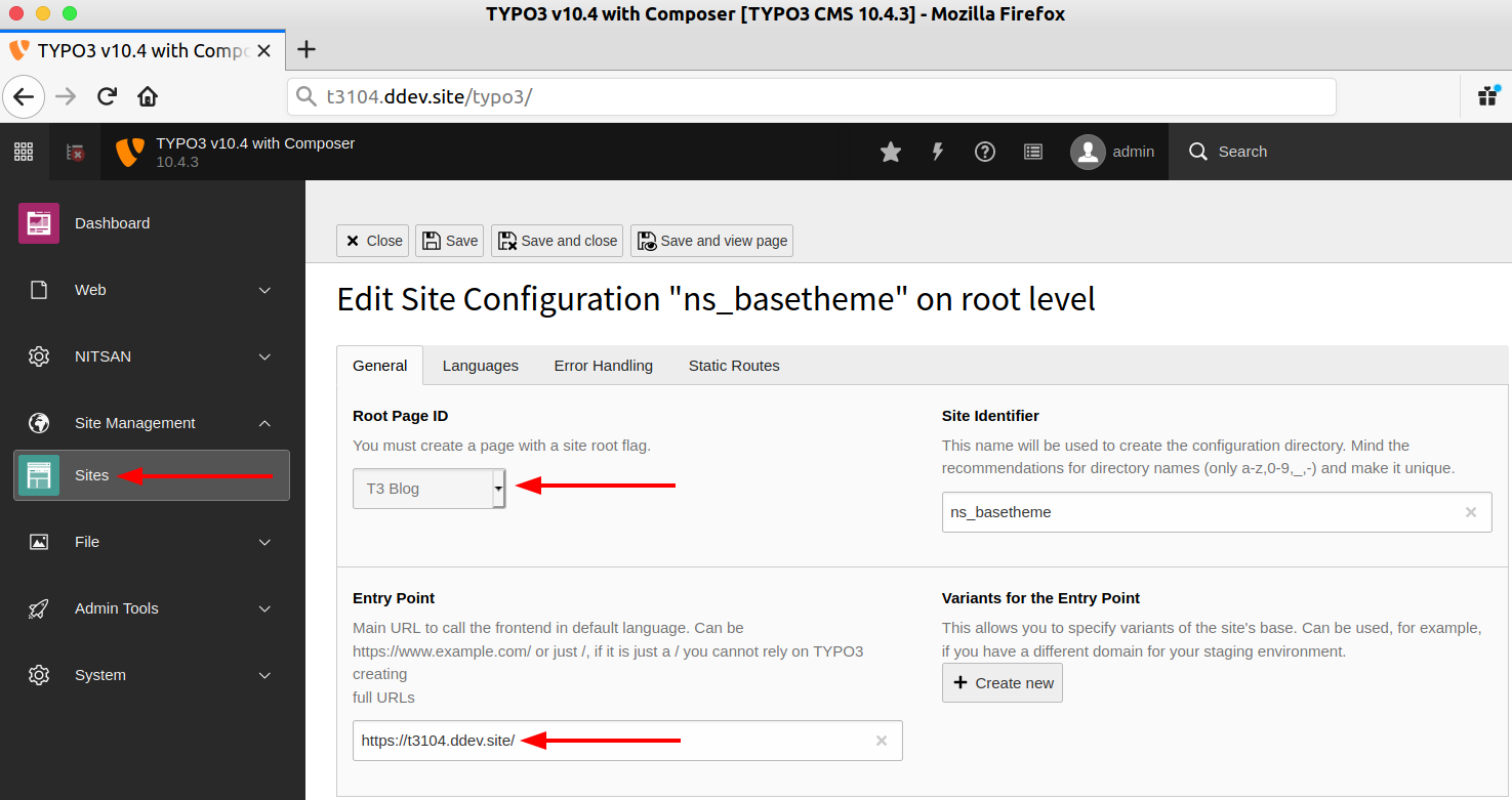 TYPO3 Website-Konfiguration: Für Administratoren