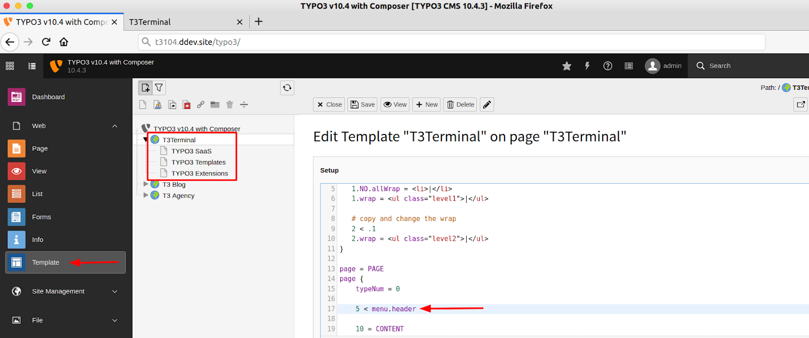 Assign Menu Object into Page Object