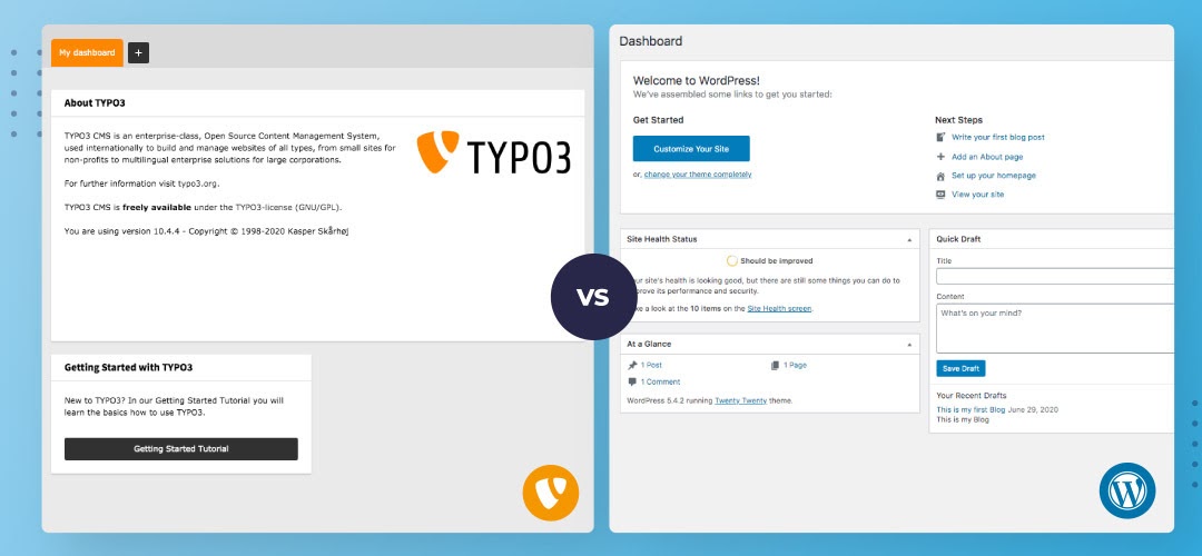 Extendible TYPO3 Dashboard