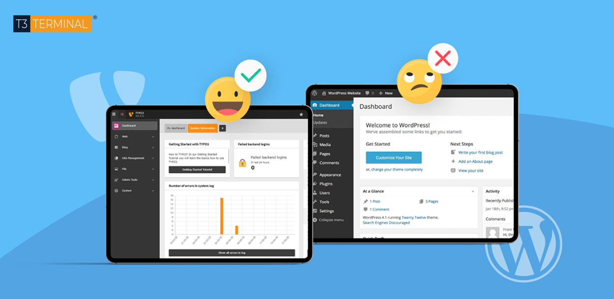 TYPO3 vs WordPress Controversy (Revealed with Infographics)