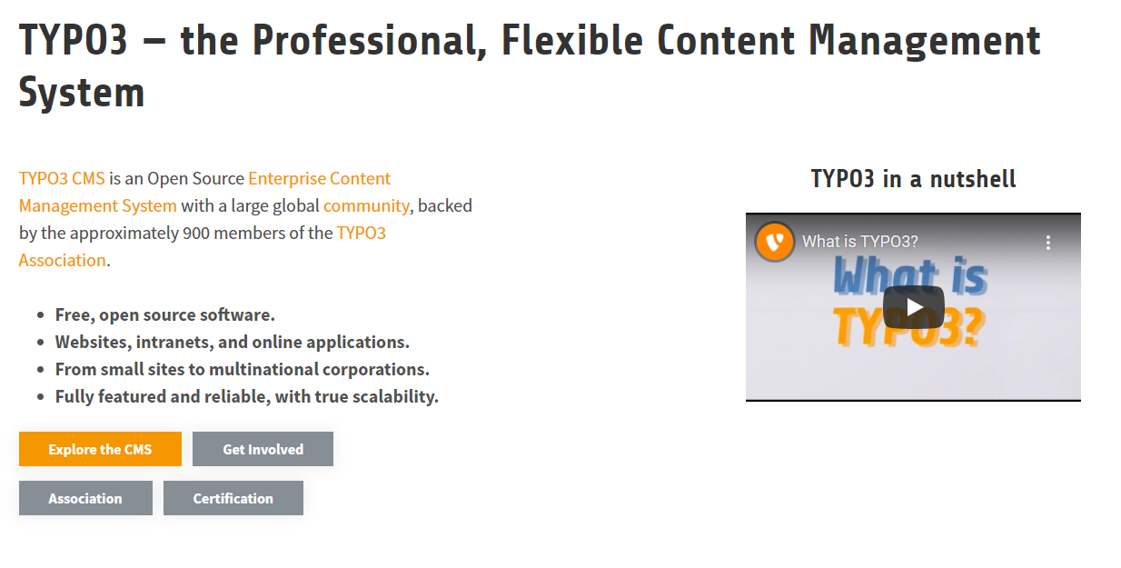 Geben Sie Ihren TYPO3-Geschäftsplan und Ihr Leitbild an