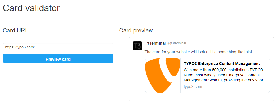 Twitter validator