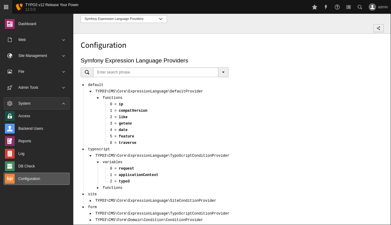 System Configuration snap Short