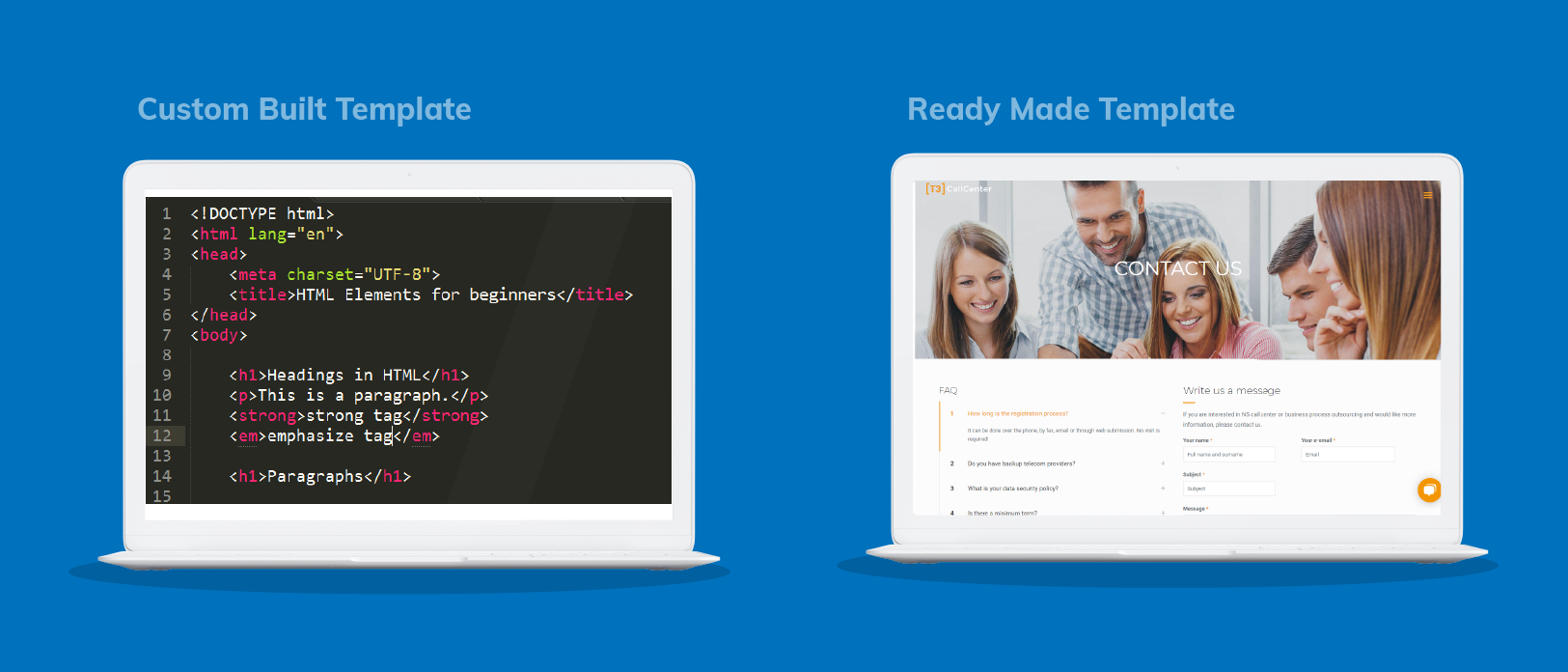  Kunden-Fallstudie: Kundenspezifisches TYPO3 Template vs. vorgefertigtes TYPO3 Template
