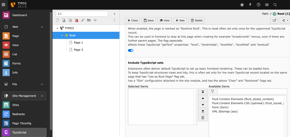 TYPO3 V13.1 - 5