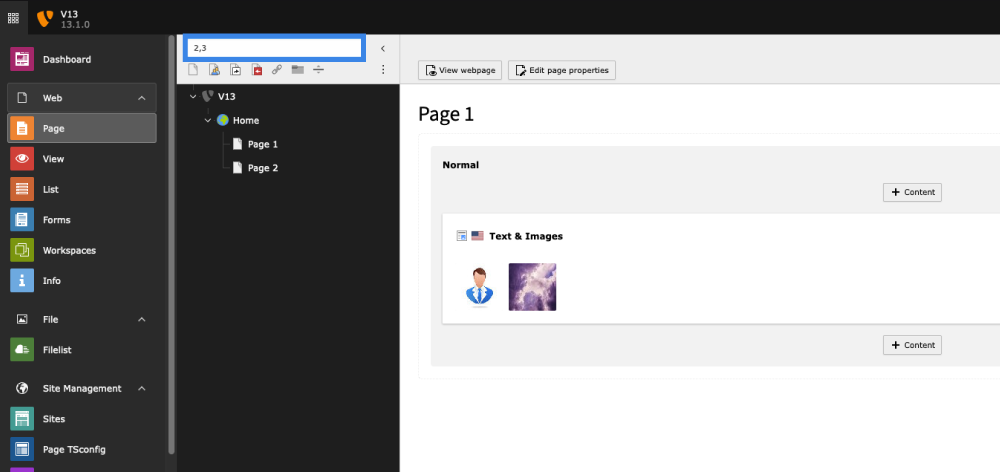 Search Multiple Pages Using Comma-Separator