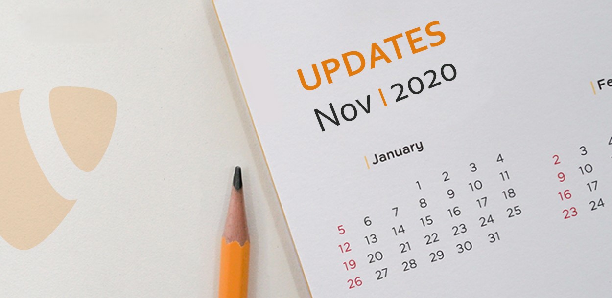 TYPO3 Vorlagen & Erweiterungen Updates Veröffentlichung - November 2020