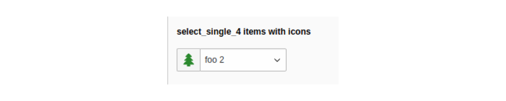 TCA 12. Dropdown with icons